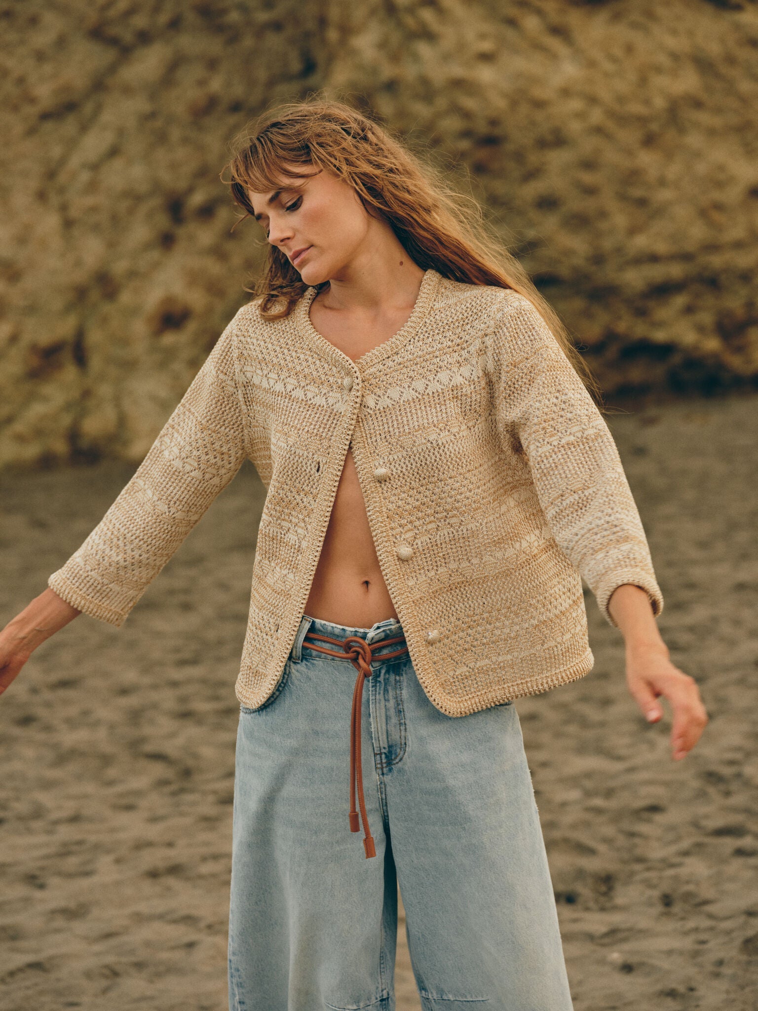 Modelshot / Beige Melange / Detail